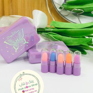 پک بالم لب 5 عددی طرح پروانه