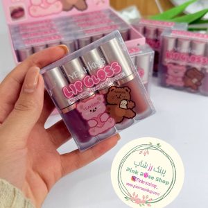 پک رژلب مایع 4 عددی خرس یاکیس(عمده)