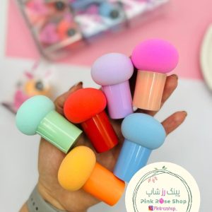 پد بیوتی قارچی دسته دار (رنگی جعبه دار)