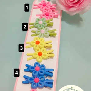 گیره مو فانتزی دخترانه طرح گل (کد06)