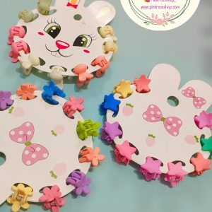 گیره مو فانتزی دخترانه 10 عددی (کد08)